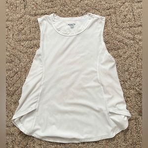 girls white athletic top